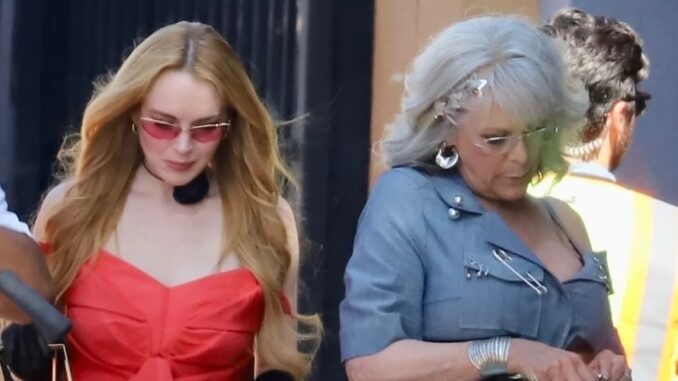 Lindsay Lohan Rocks Glam Gown on Set of ‘Freaky Friday 2′ With Jamie Lee Curtis | Freaky Friday, Jamie Lee Curtis, Lindsay Lohan, Movies | Just Jared: Celebrity News and Gossip